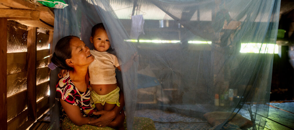Life-saving work of the Global Fund: antimalarial nets are a calling card since its foundation.