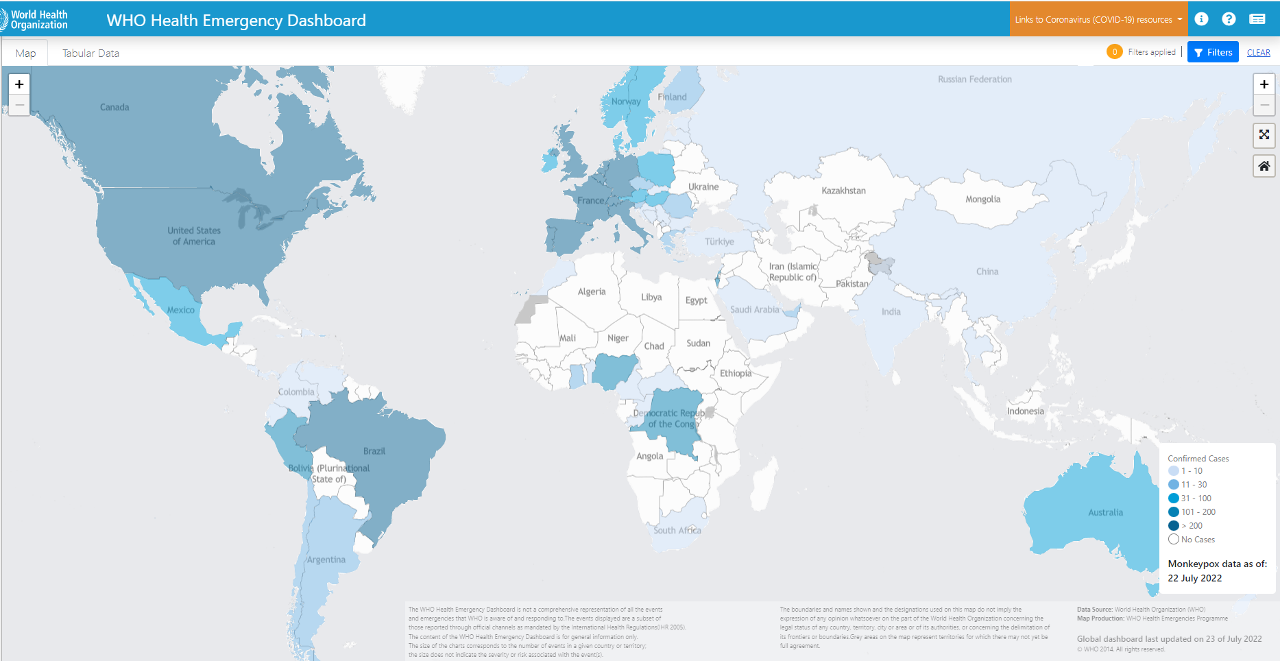 WHO Declares Global Public Health Emergency Over Monkeypox Virus