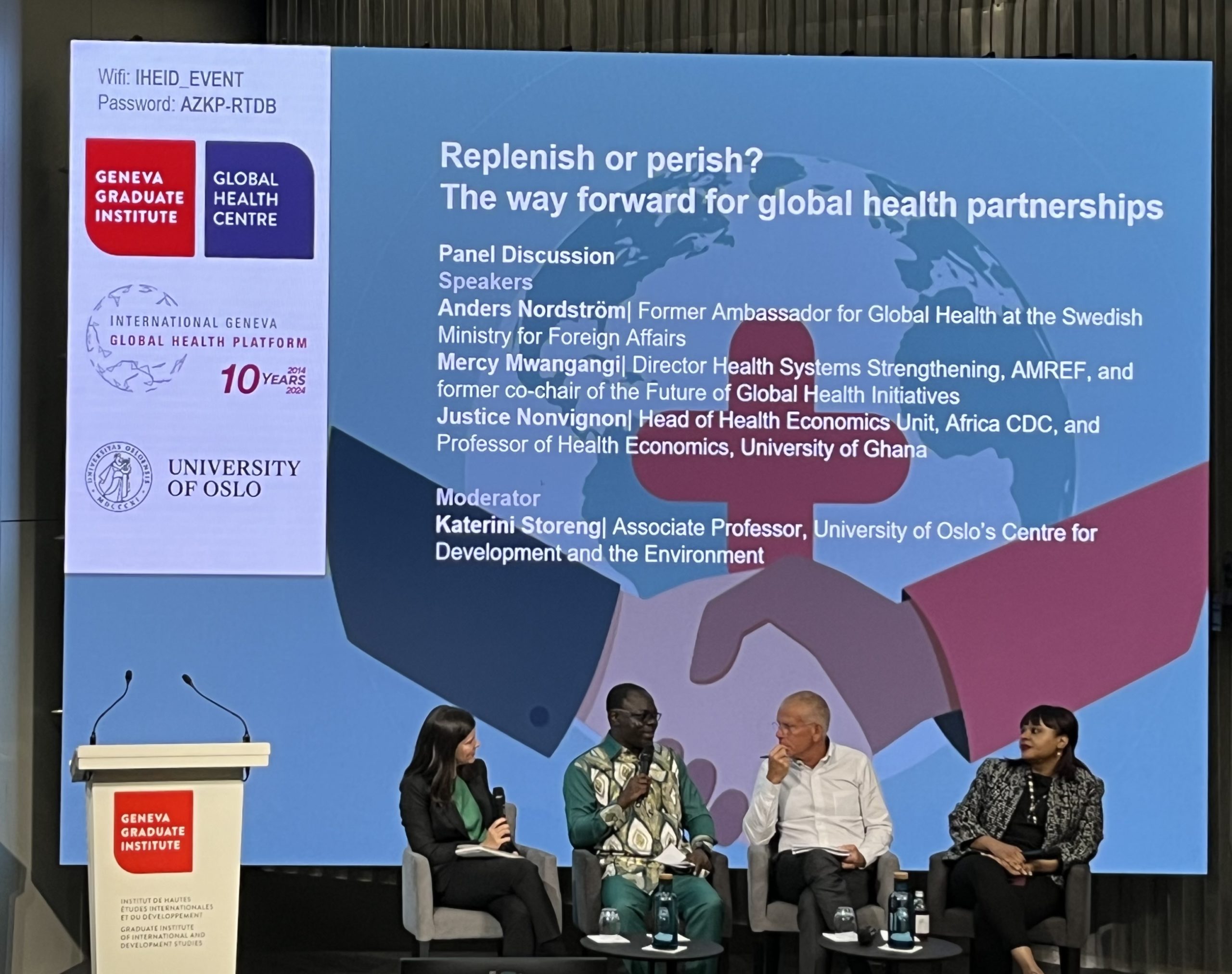 Panelists discuss the future of global health initiatives