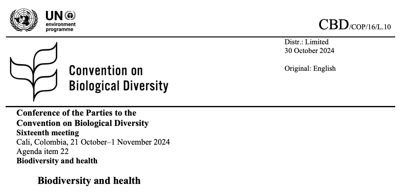 Nations Back Landmark Health Deal At Troubled UN Biodiversity Summit ...