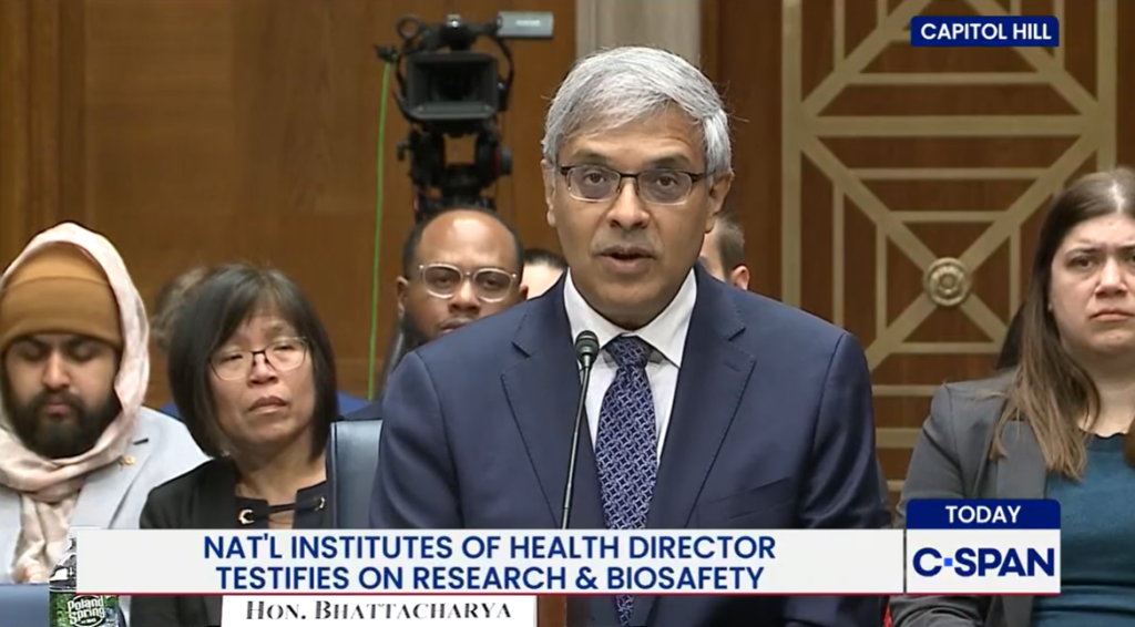 NIH director Jay Bhattacharya