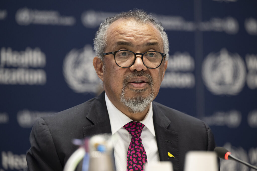 Dr. Tedros Adhanom Ghebreyesus, the first person from the WHO African Region to lead the organization, pictured here in 2024. Currently serving his second five-year term, his mandate is set to expire on August 15, 2027.