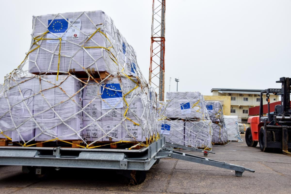 EU humanitarian supplies face uncertainty as European institutions pivot funding toward regional security and domestic interests.