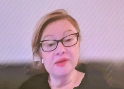 Erika Placella warned of further funding cuts in a virtual address.