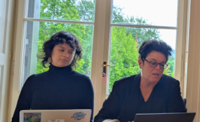 Sorbonne Université researchers Andrea Tortelli and Fanny Teissandier present their methodology.
