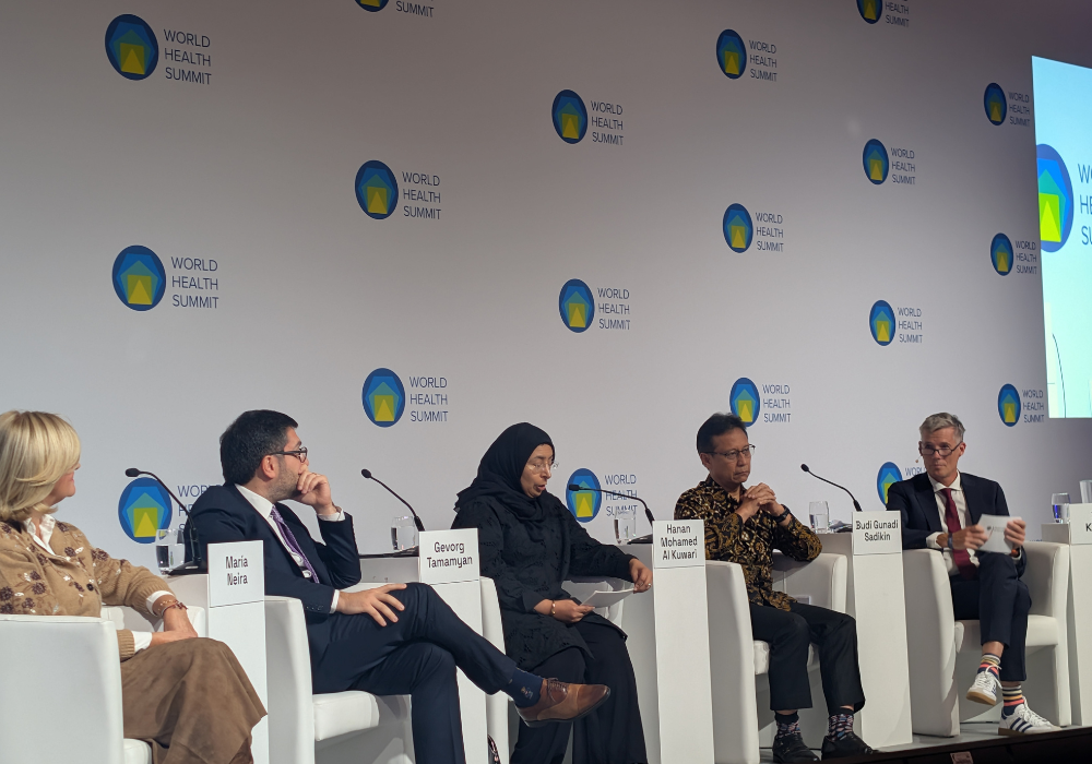 Dr Hanan Al Kuwari discusses global health reform alongside fellow prospective WHO Director-General candidates at the World Health Summit in Berlin.